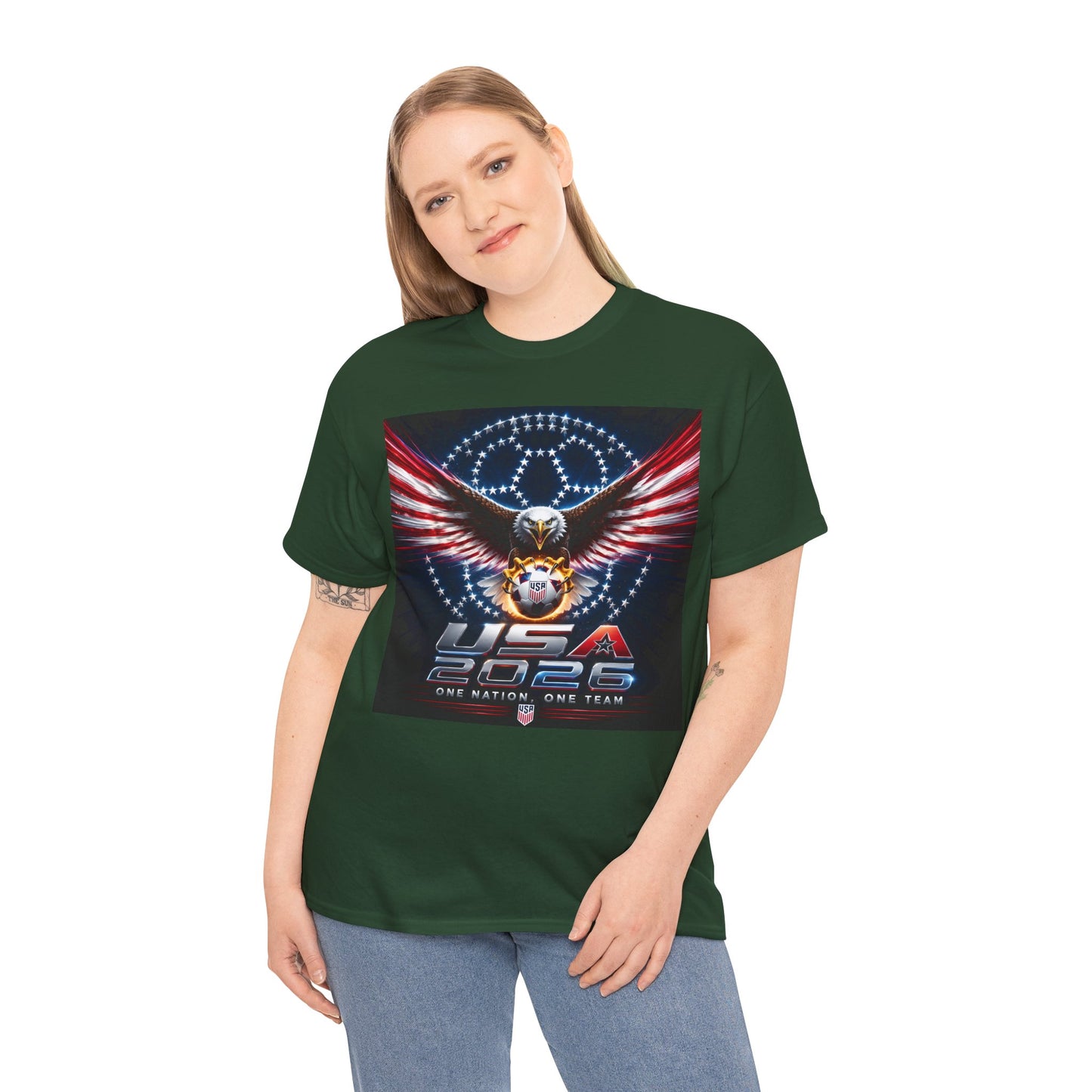 USA 2026 World Cup T-Shirt —  One Nation One Team cotton T-Shirt
