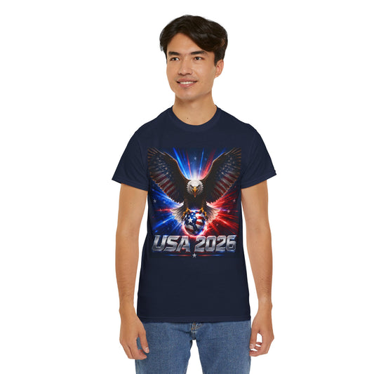 USA 2026 World Cup T-Shirt — USA Fans American Flag Design