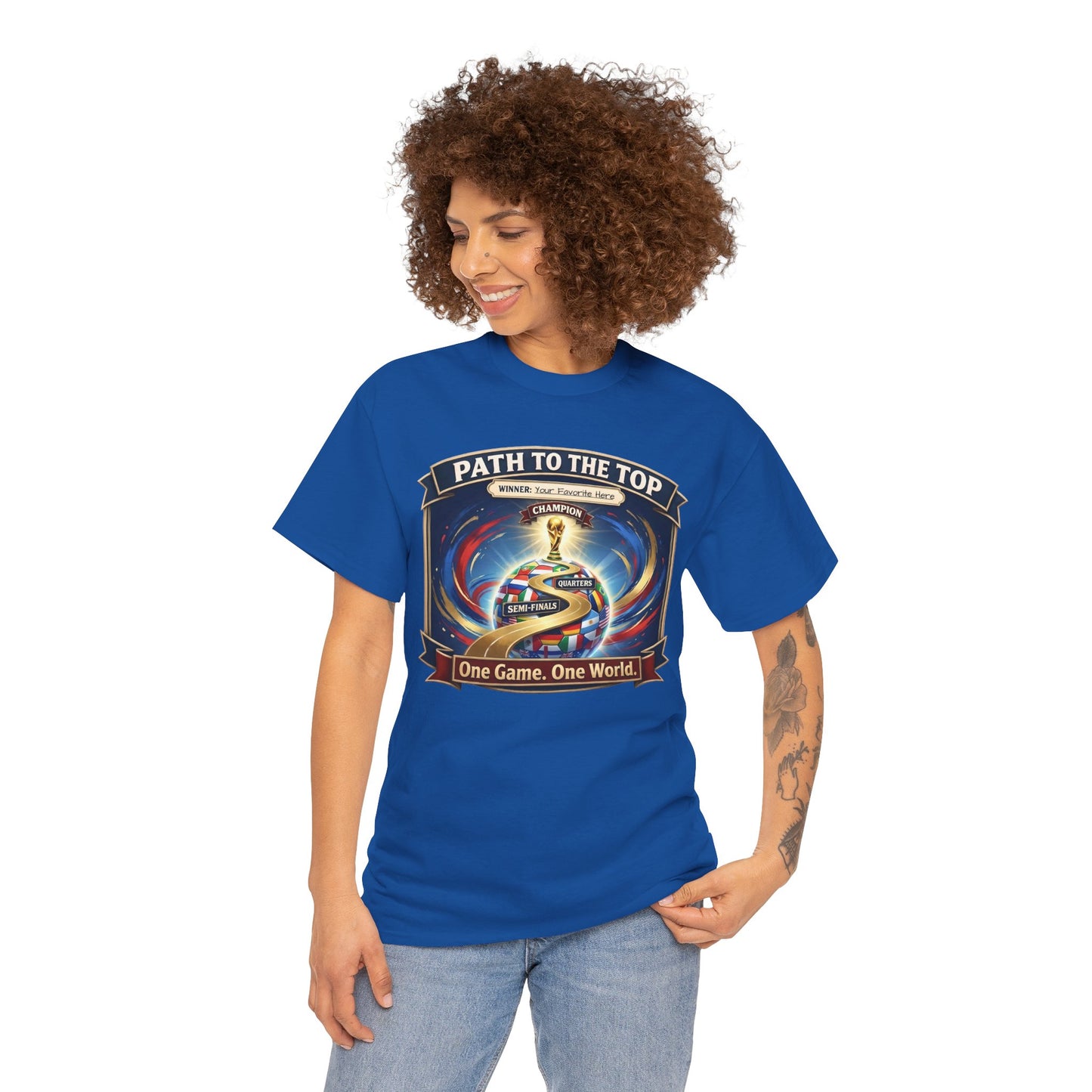 World Cup 2026 Cotton T-Shirt — “One Game. One World”