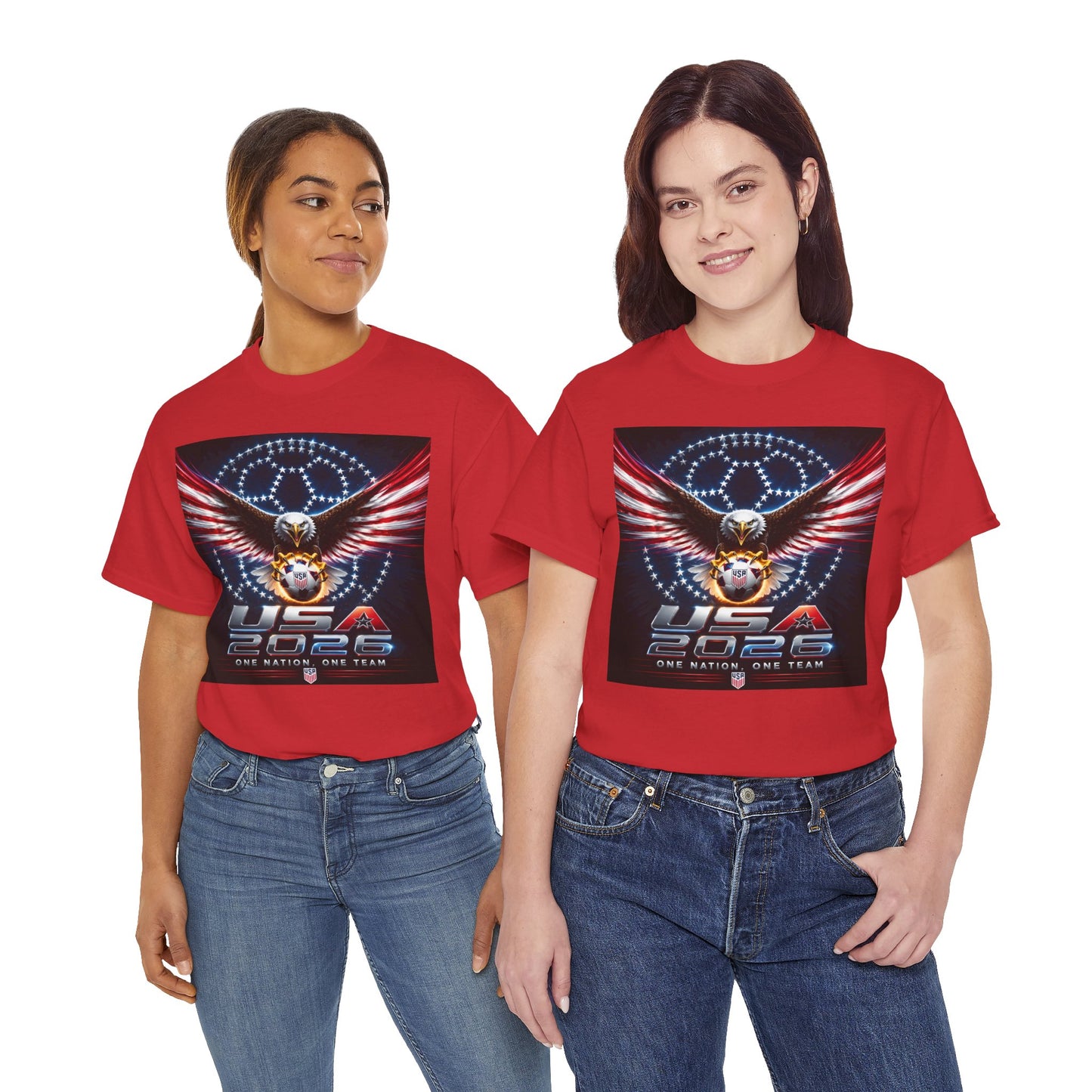 USA 2026 World Cup T-Shirt —  One Nation One Team cotton T-Shirt