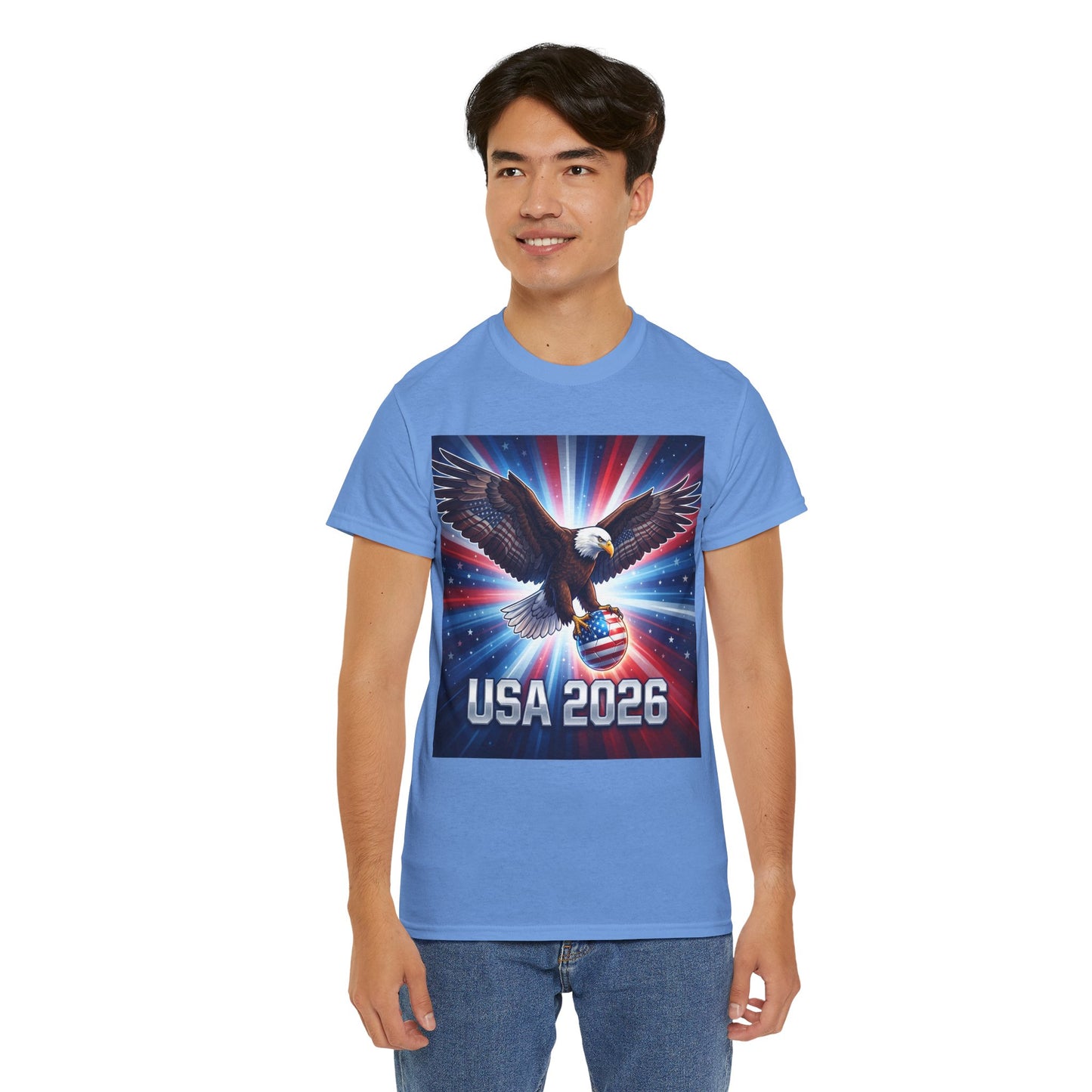 USA 2026 World Cup T-Shirt — Patriotic American Flag Design