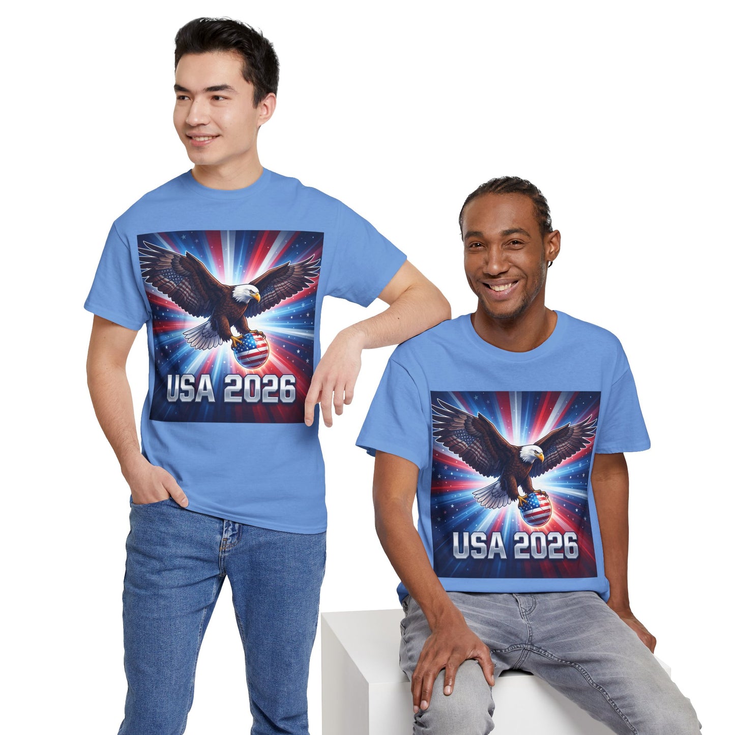 USA 2026 World Cup T-Shirt — Patriotic American Flag Design
