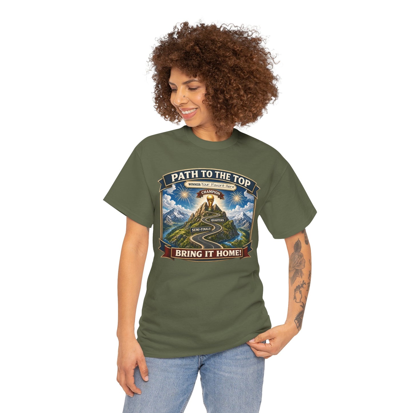 World Cup 2026 Cotton T-Shirt — “Your Favorite at the Top”