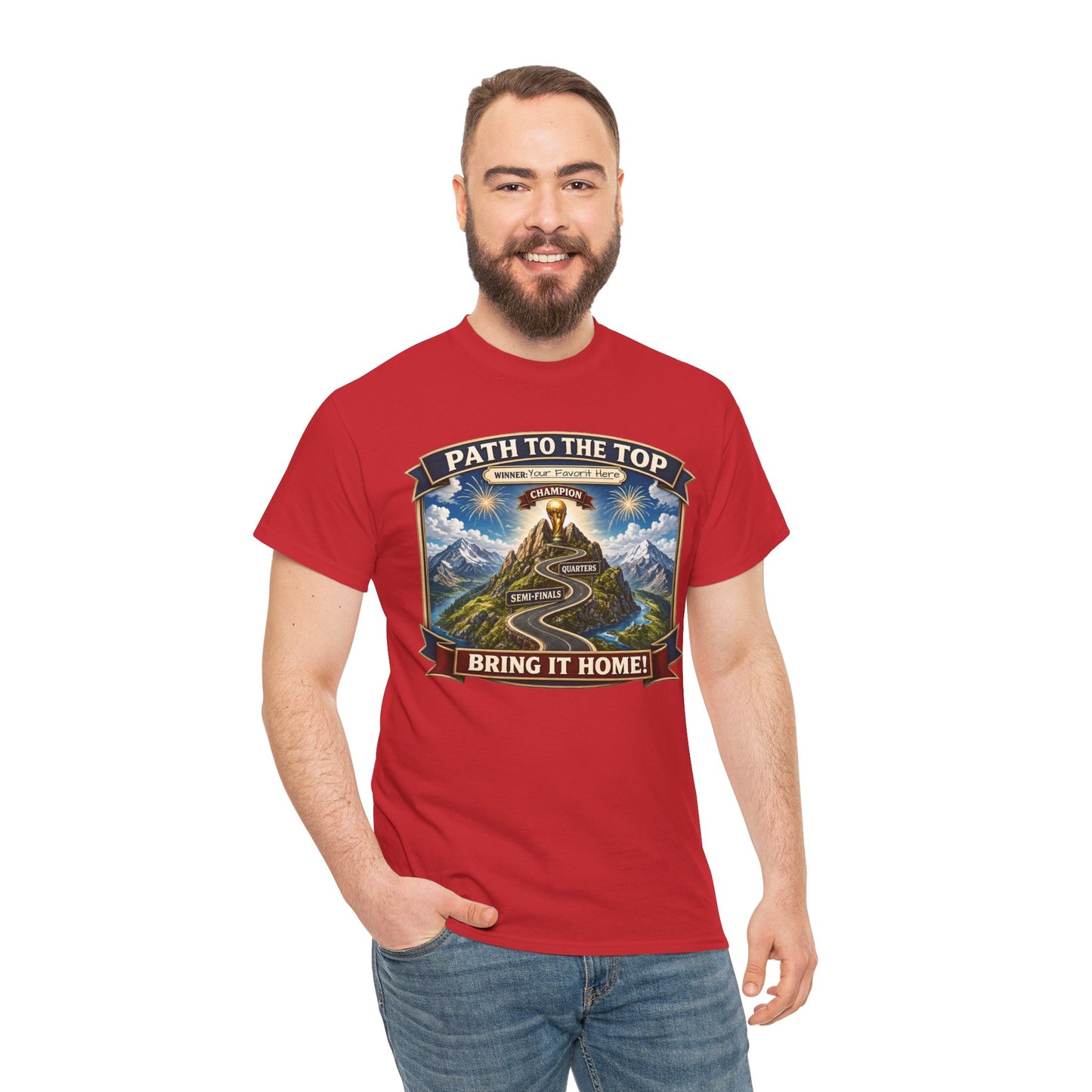 World Cup 2026 Cotton T-Shirt — “Your Favorite at the Top”