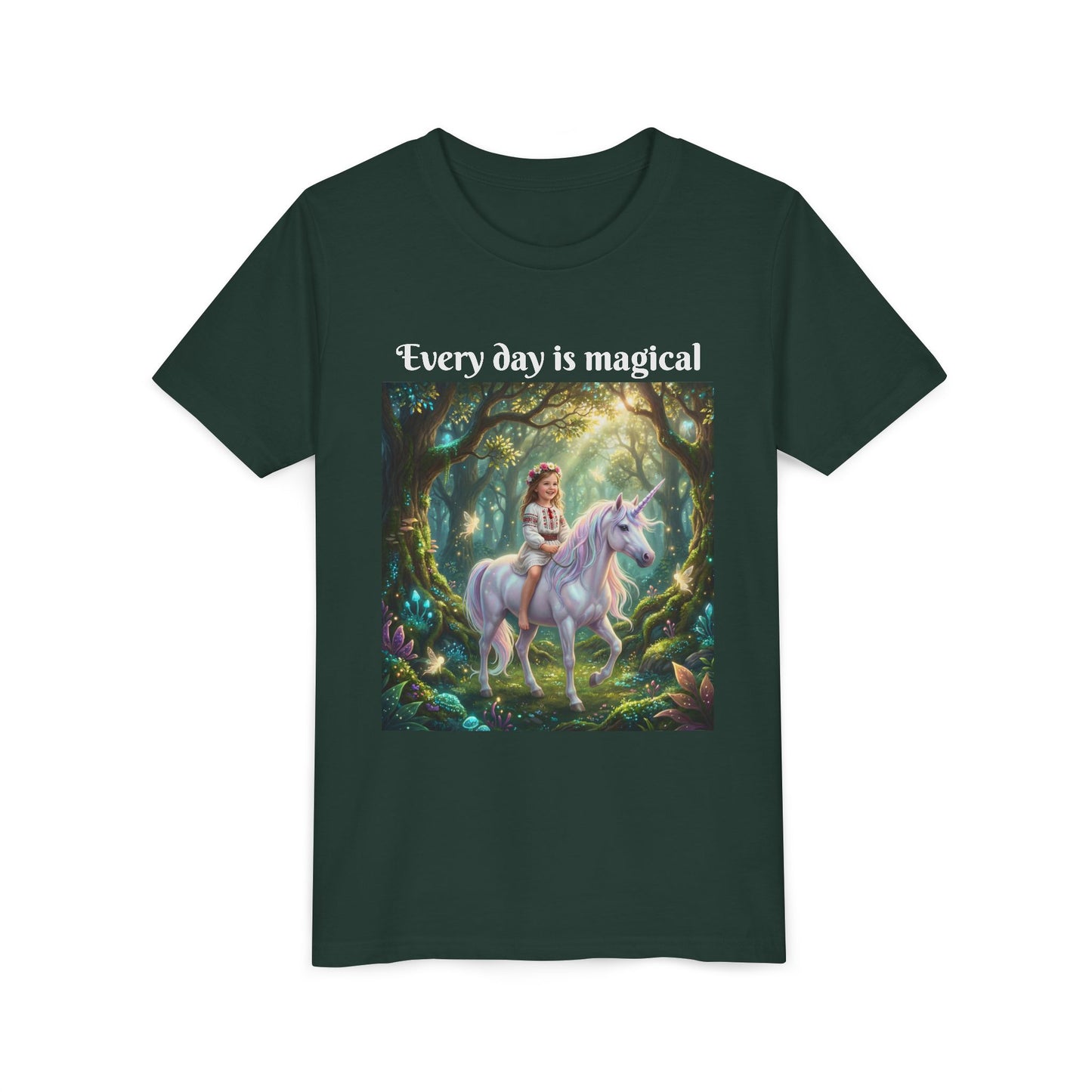 Custom T-Shirt "Princess on Unicorn" – Personalized with your Child Face