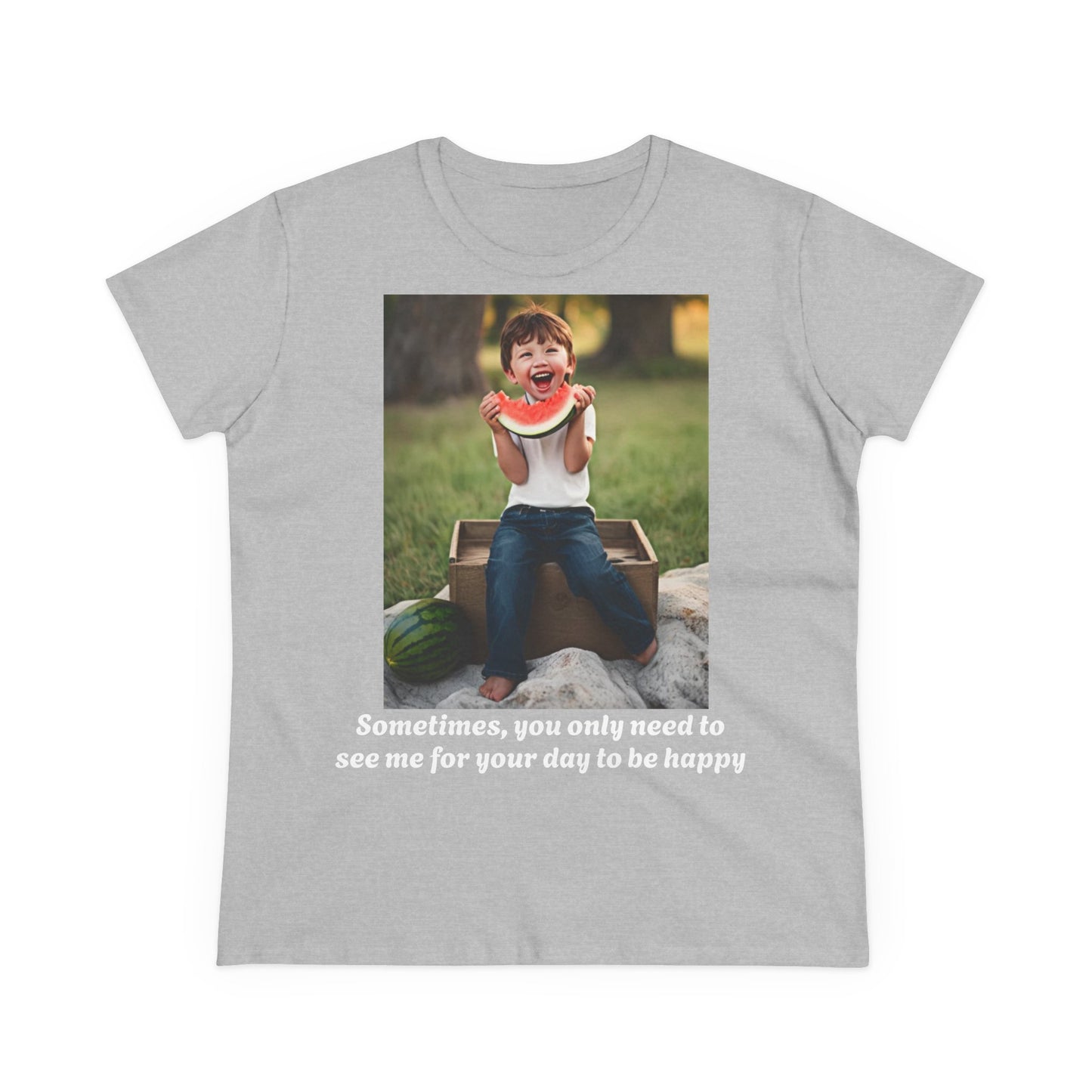 Customizable Women's Midweight Cotton Tee