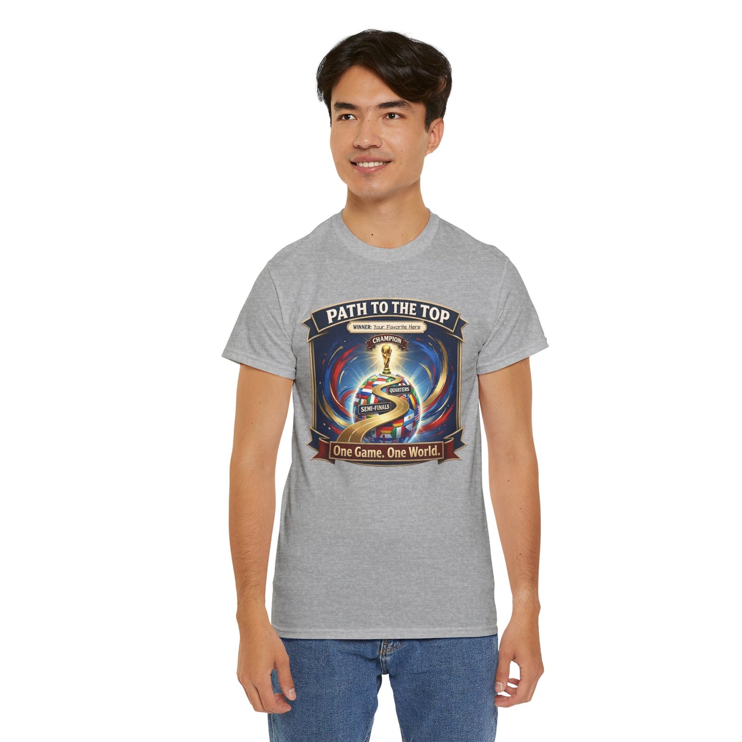 World Cup 2026 Cotton T-Shirt — “One Game. One World”