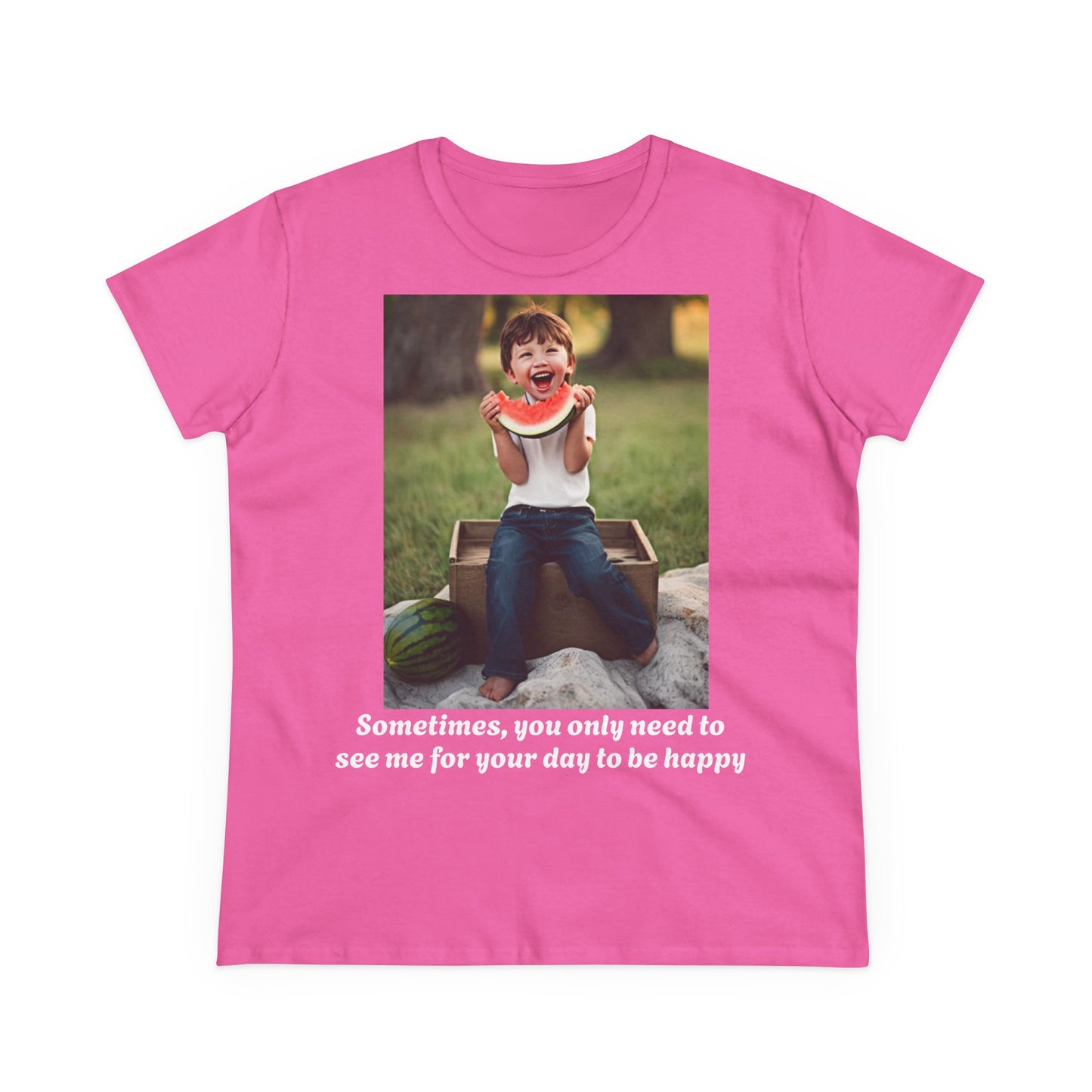 Customizable Women's Midweight Cotton Tee