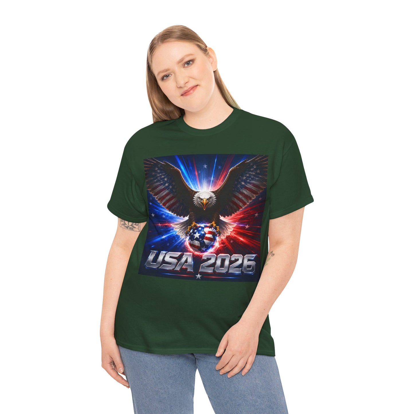 USA 2026 World Cup T-Shirt — USA Fans American Flag Design