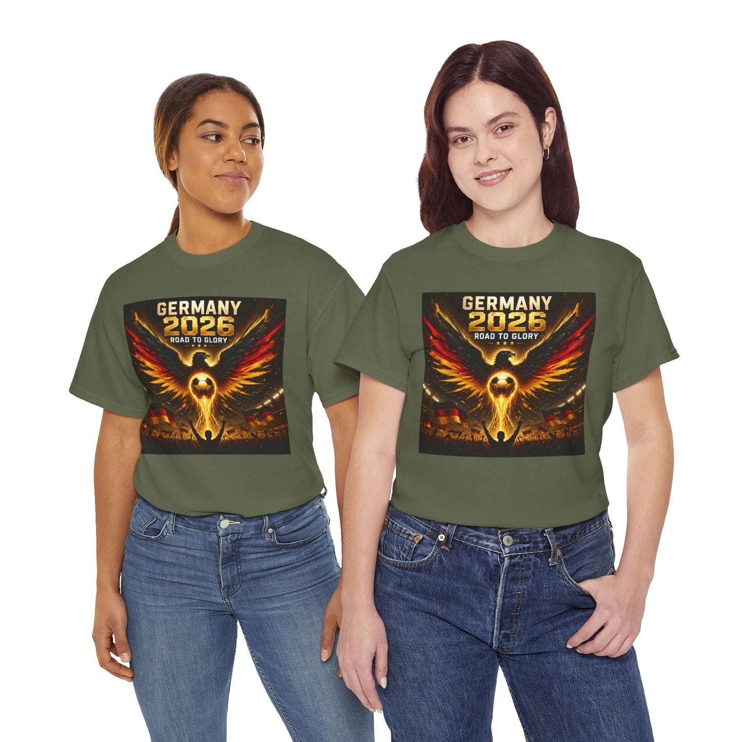 USA 2026 World Cup T-Shirt - Germany 2026 — Flaming Phoenix Football Fan Tee