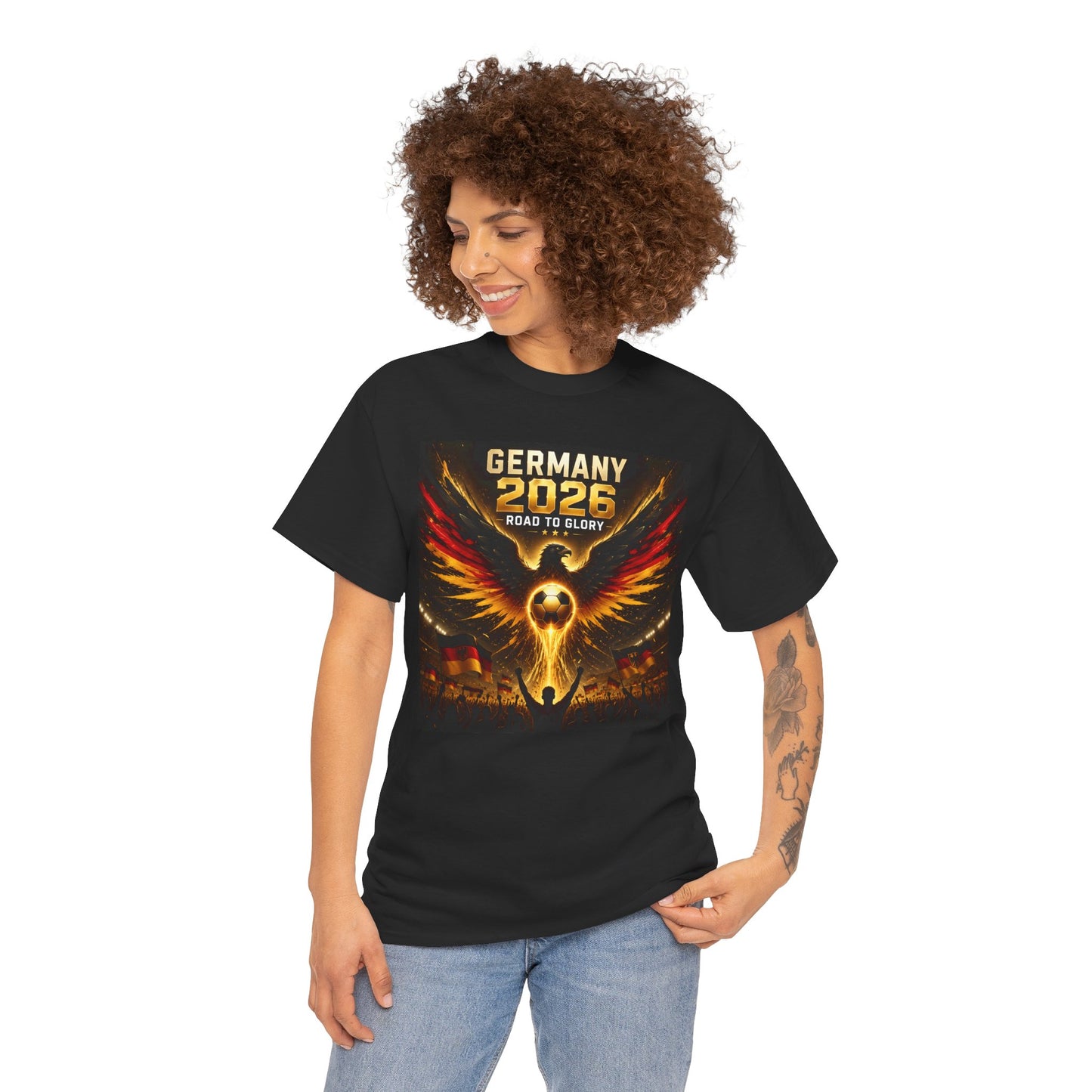 USA 2026 World Cup T-Shirt - Germany 2026 — Flaming Phoenix Football Fan Tee