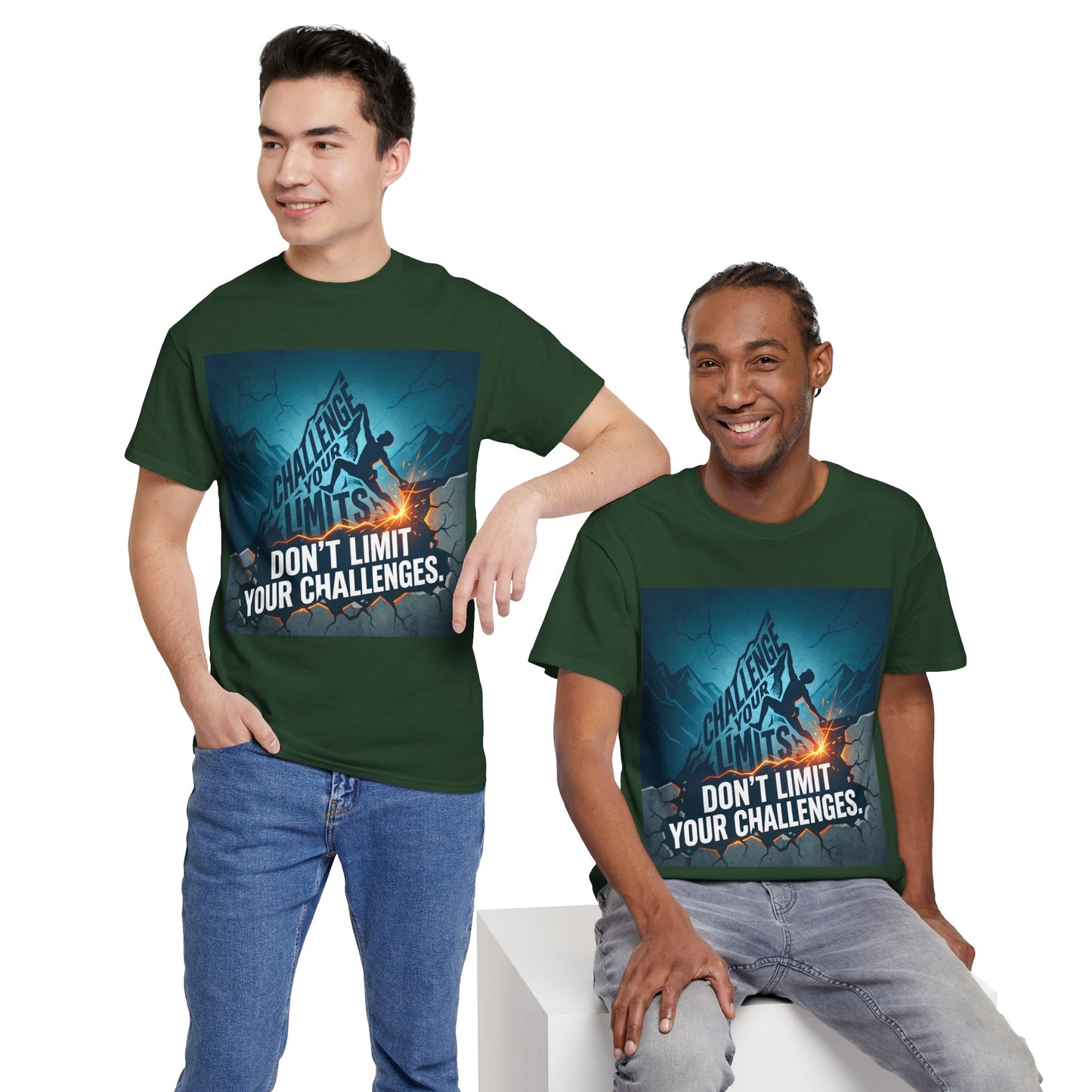 Motivational T-Shirts - "Don't Limit Your Challenges" Inspirational Breakthrough T-Shirt